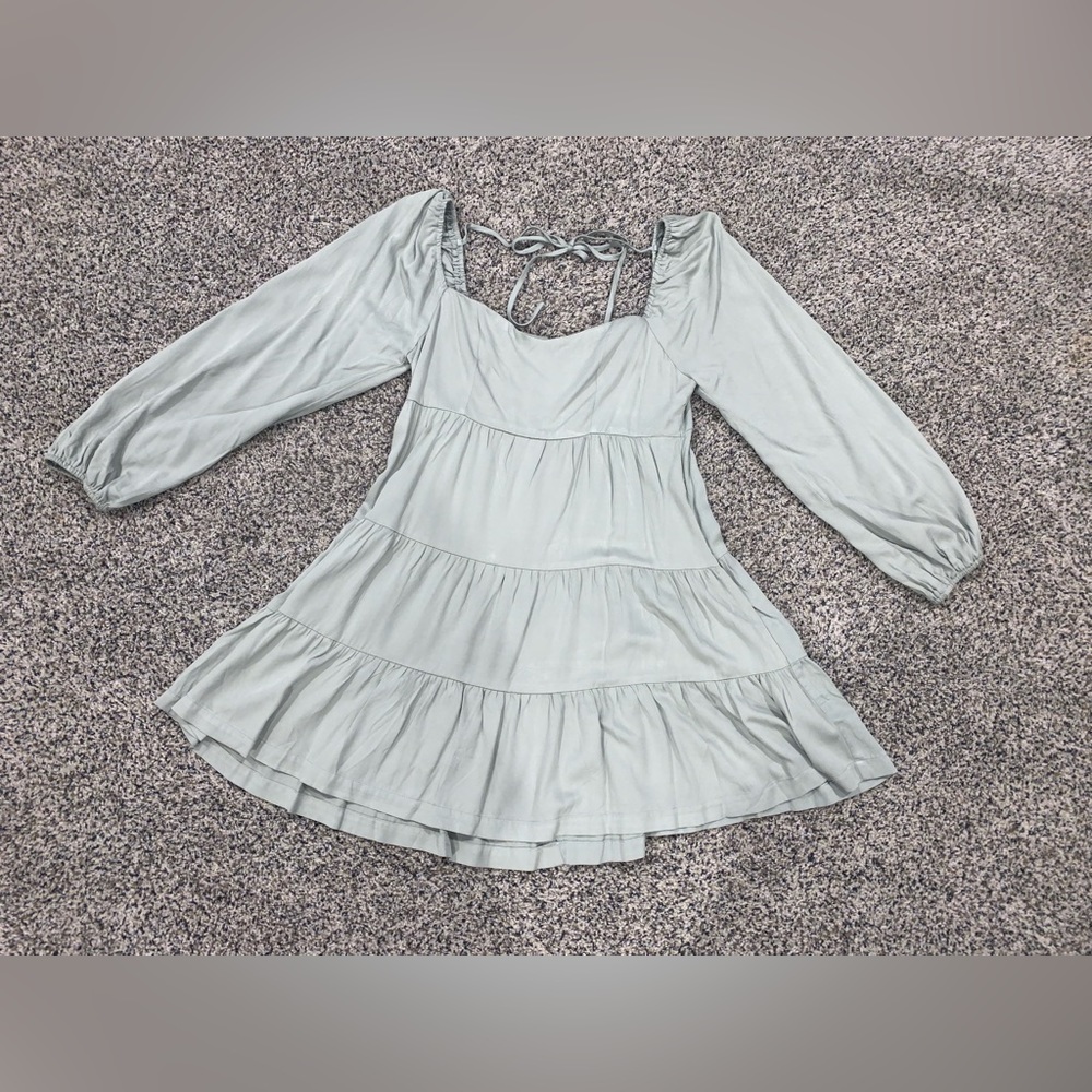 Sage Green Flowy Dress
